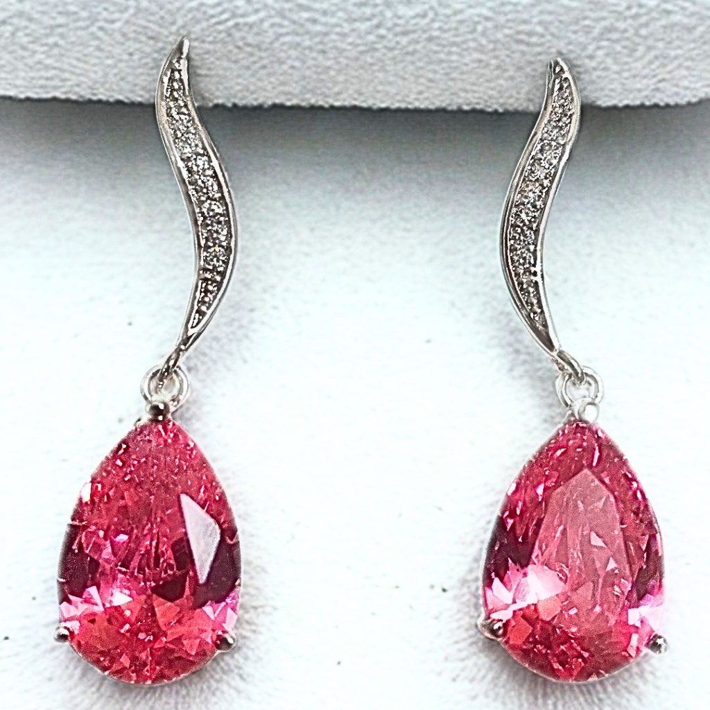 Rosélune Spark Drop Earrings