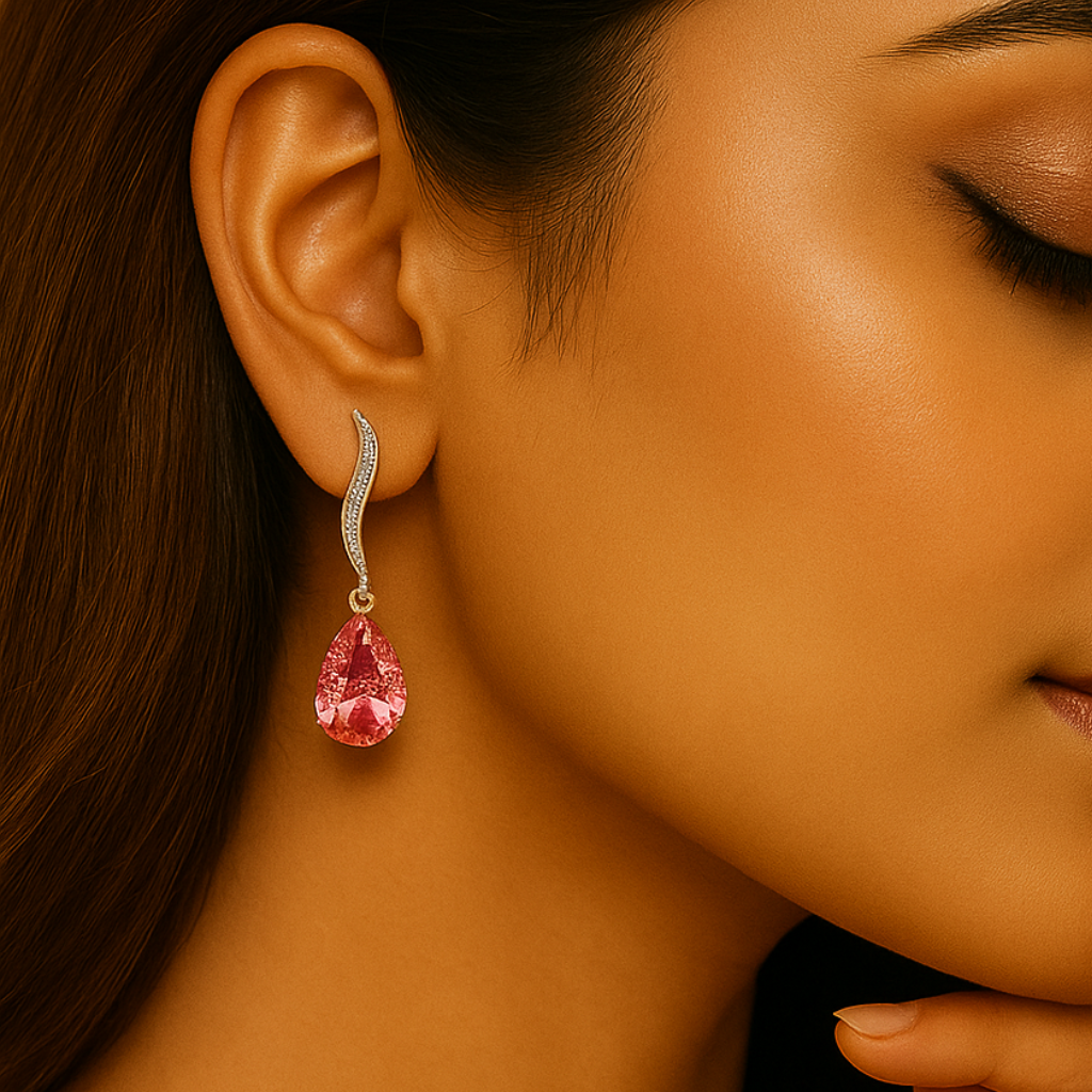 Rosélune Spark Drop Earrings