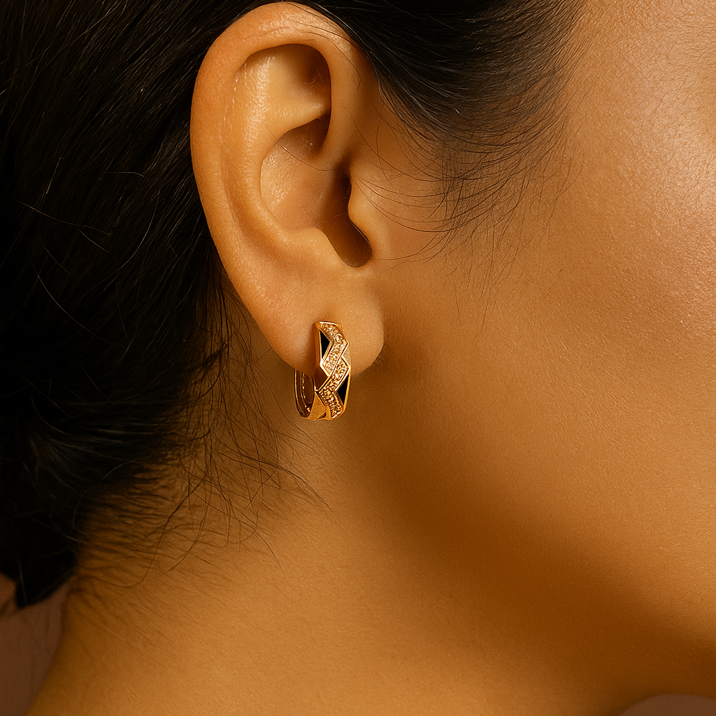 Twilight Gleam Hoop Earrings