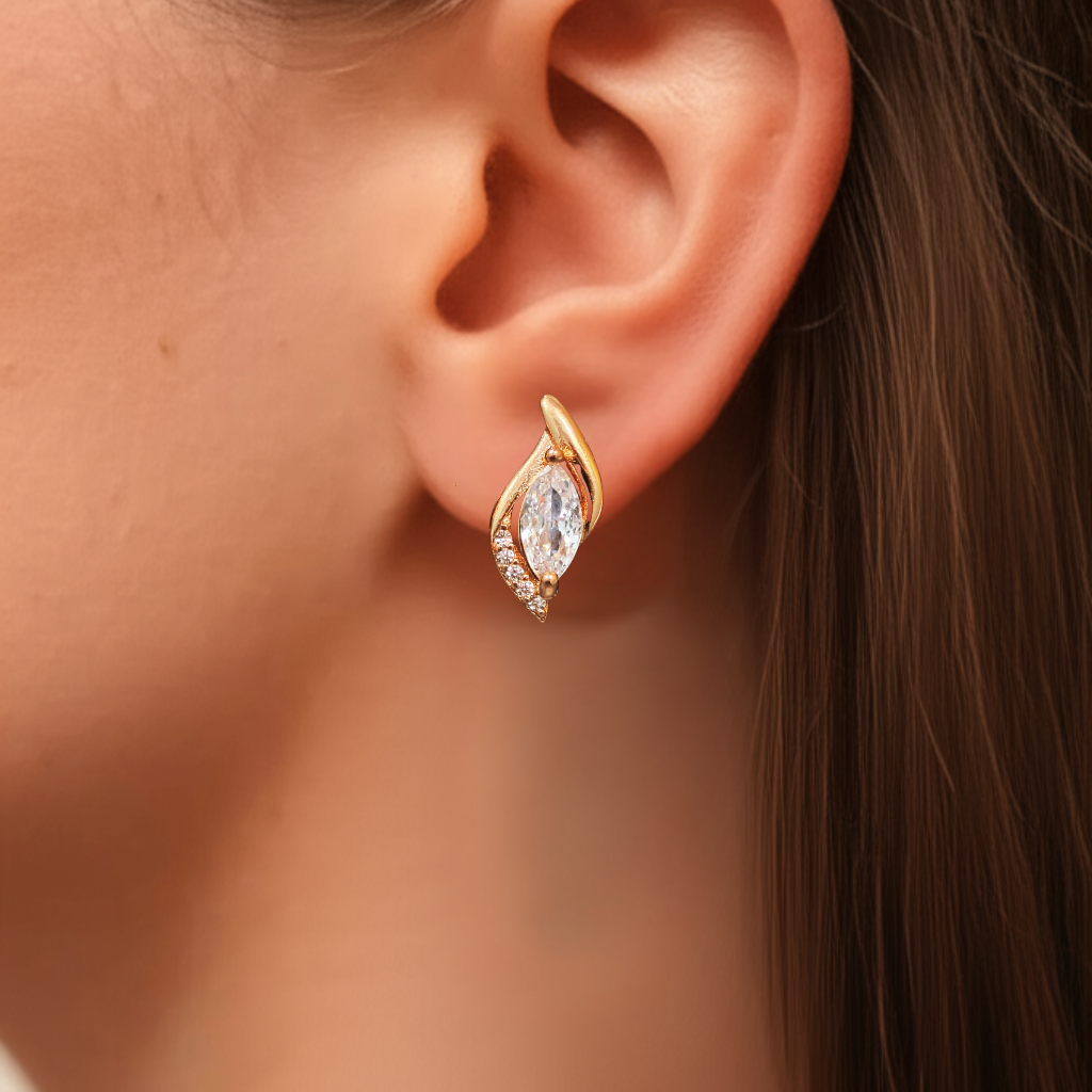 Aurora Leaf Spark Earrings