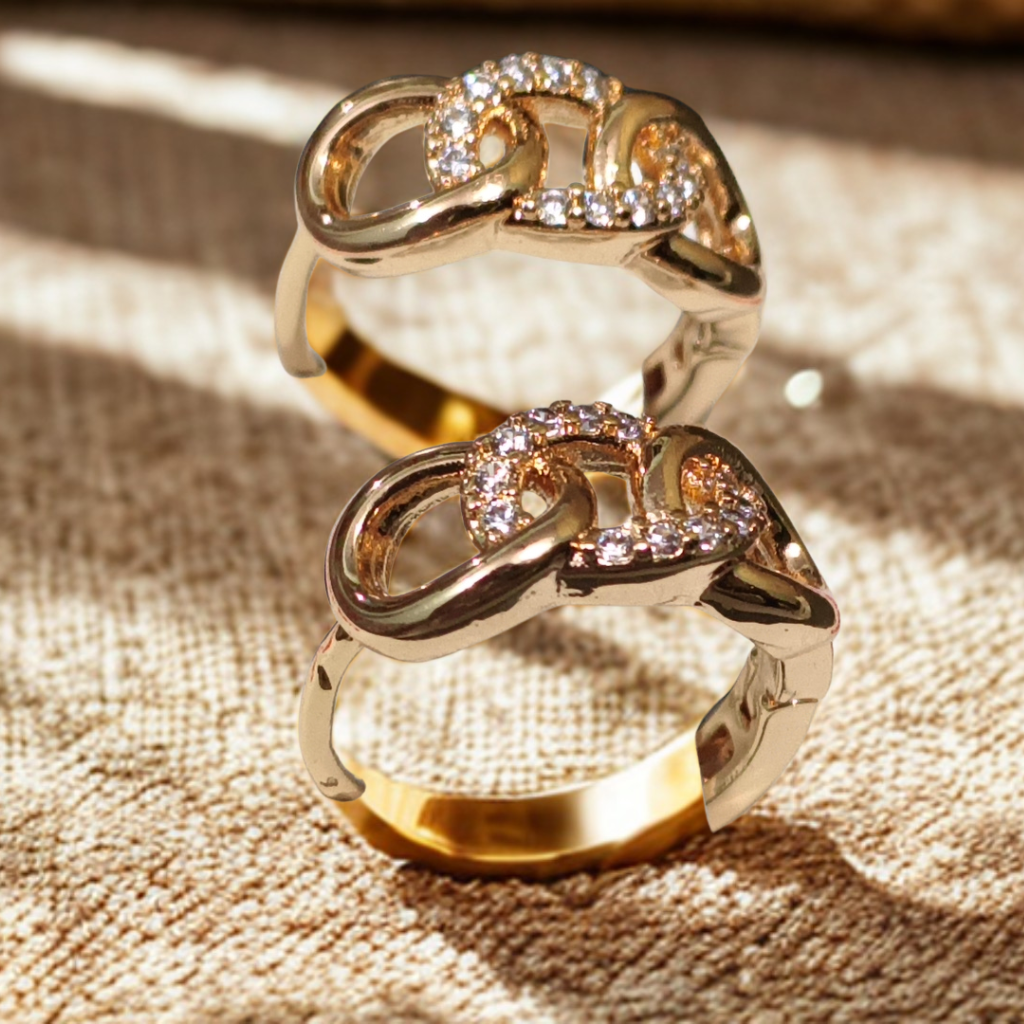 Golden Luxe Link Studs