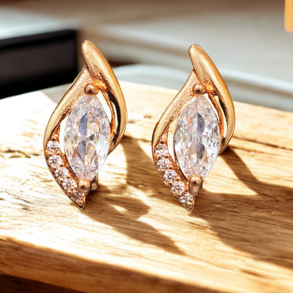Aurora Leaf Spark Earrings