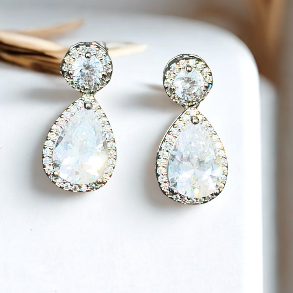 Crystal Dewdrop Dangler Earrings